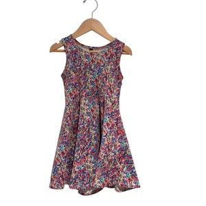 PIXIE LANE Sprinkled Print Sleeveless A-Line Sundress - size 2/3 (fits 3/4 imo)